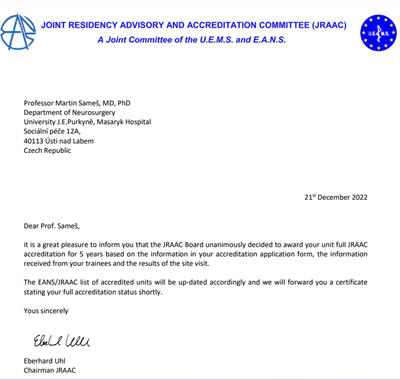 Evropská akreditace JRAAC